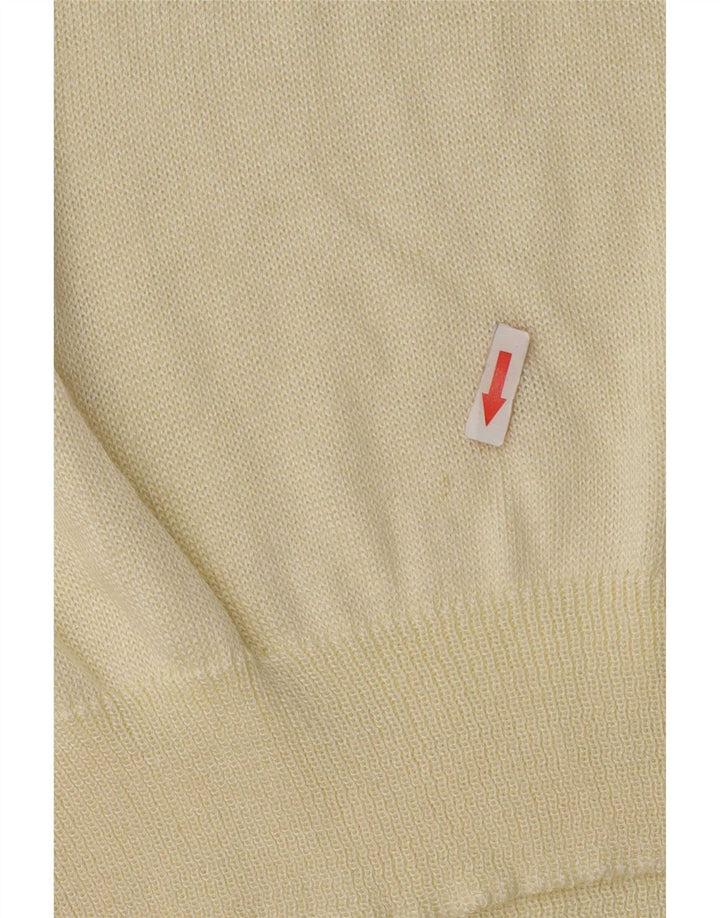 Canotta vintage da donna canotta EU 38 viscosa media bianco sporco