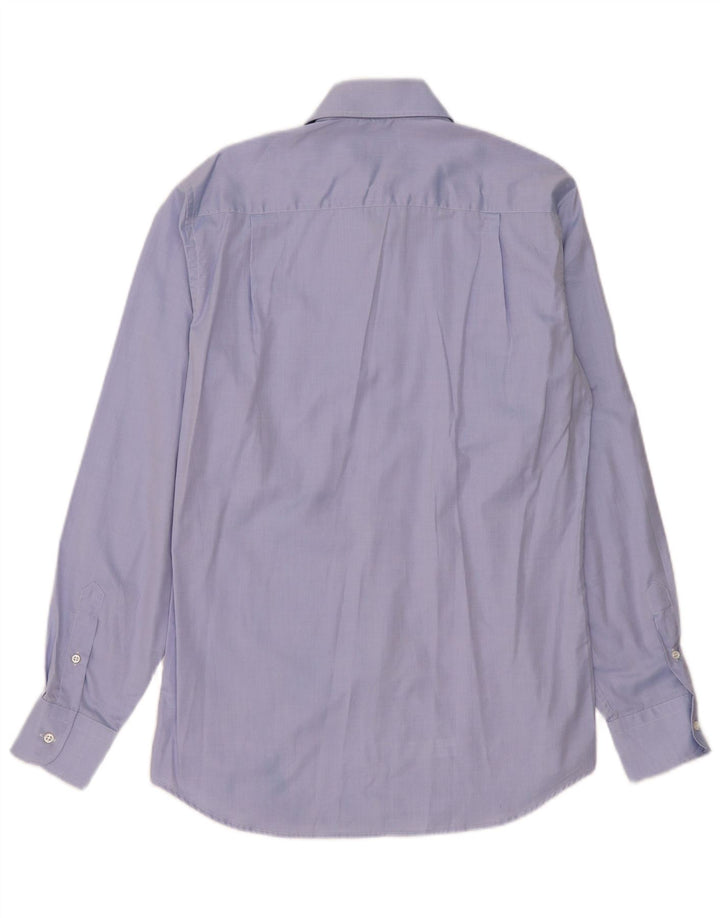 Camicia da uomo Paul & Shark taglia 39 cotone blu medio
