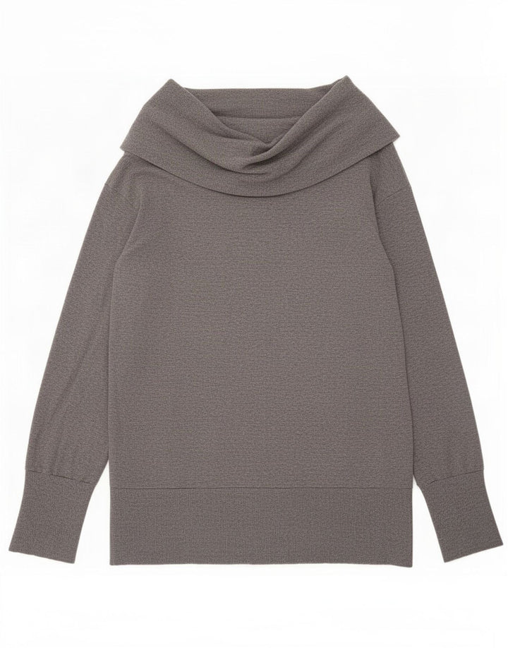 Top da donna a maniche lunghe Oasis UK 16 grande grigio