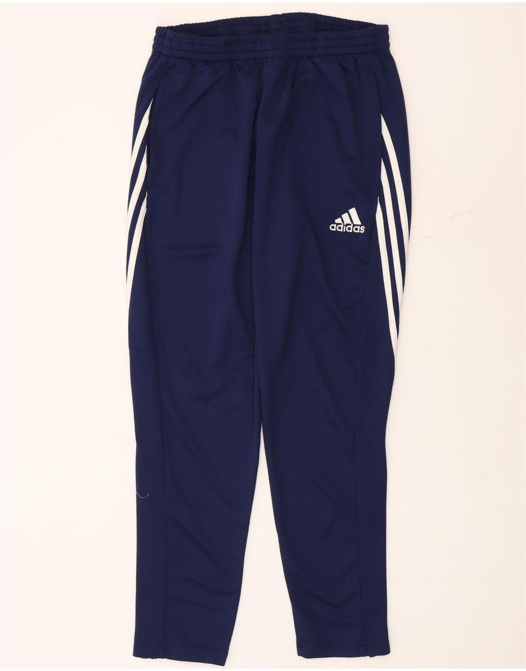 Pantaloni da tuta Adidas Climalite da uomo di grandi dimensioni in poliestere blu navy