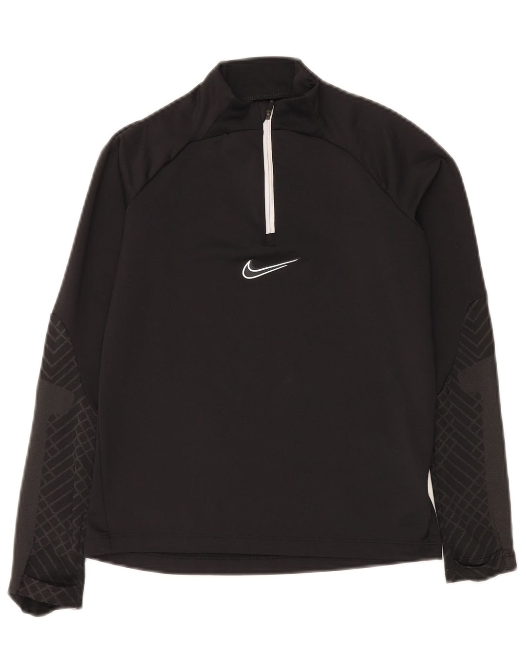 Top della tuta pullover slim Nike da bambino Dri Fit 10-11 anni, colore nero medio