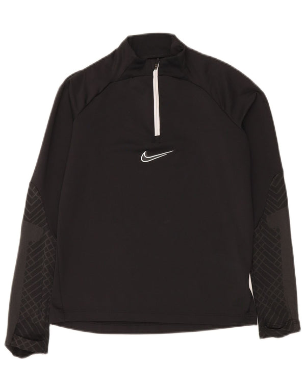 Top della tuta pullover slim Nike da bambino Dri Fit 10-11 anni, colore nero medio