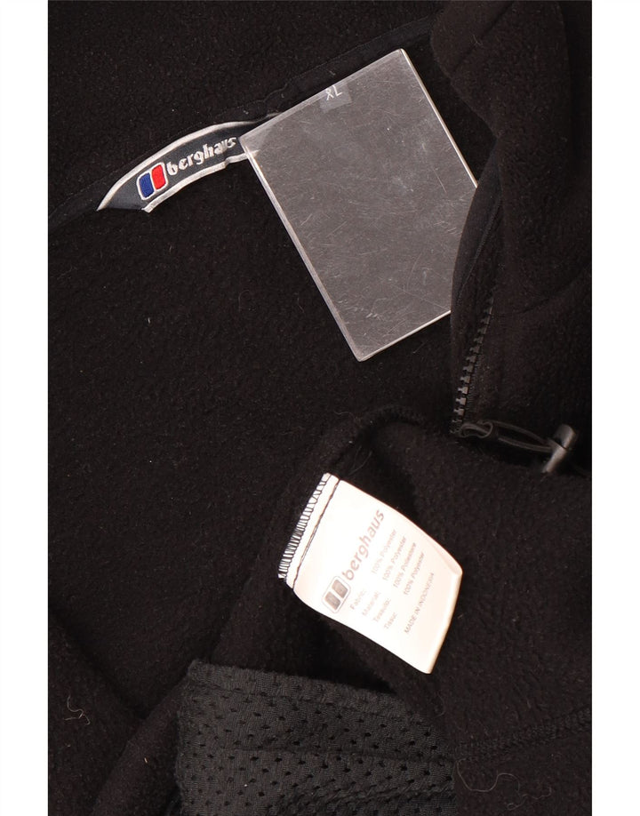 Giacca in pile foderata da uomo BERGHAUS UK 42 XL poliestere nero