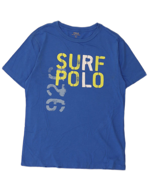 Polo Ralph Lauren T-shirt grafica regolare da ragazzo, 13-14 anni, grande, blu