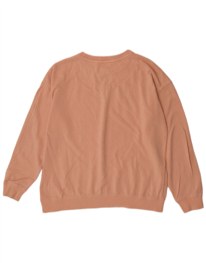 Felpa da donna Fat Face Jumper UK 14 Large Pink Cotton
