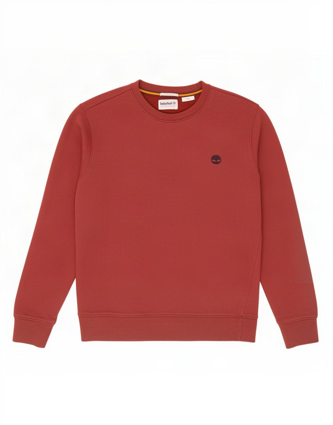 Timberland Uomo Regular Fit Felpa Maglione Piccolo Rosso Cotone