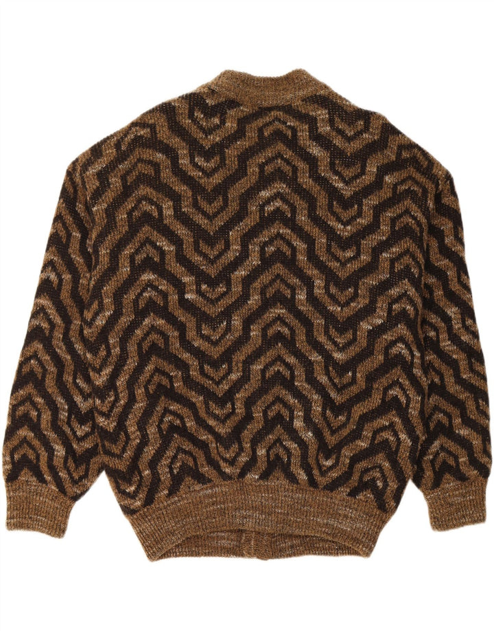 Maglione cardigan da uomo Rodrigo XL marrone geometrico