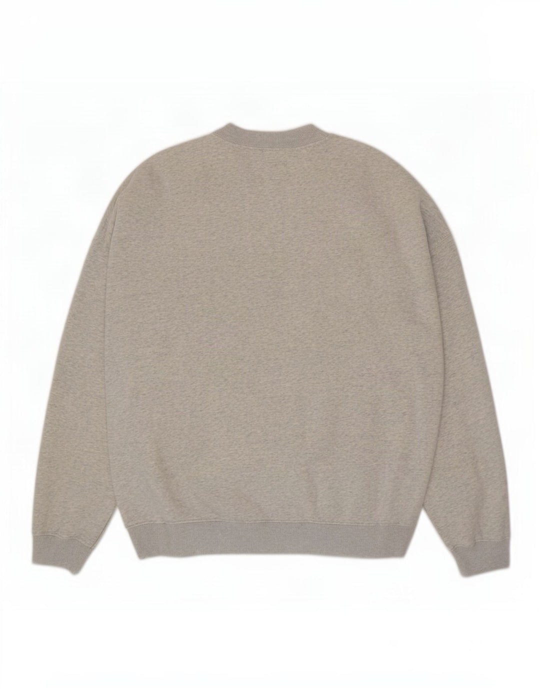 Abercrombie & Fitch Felpa oversize da uomo Maglione grande in cotone grigio