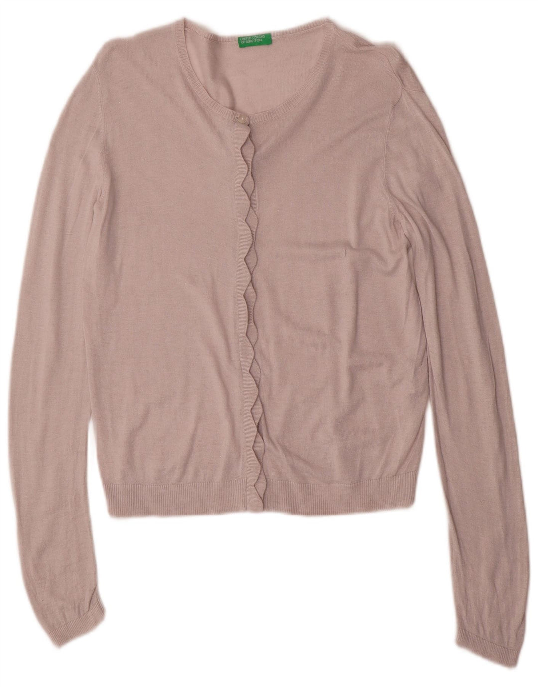 Maglione Cardigan Bambina BENETTON 11-12 Anni 2XL Rosa Viscosa