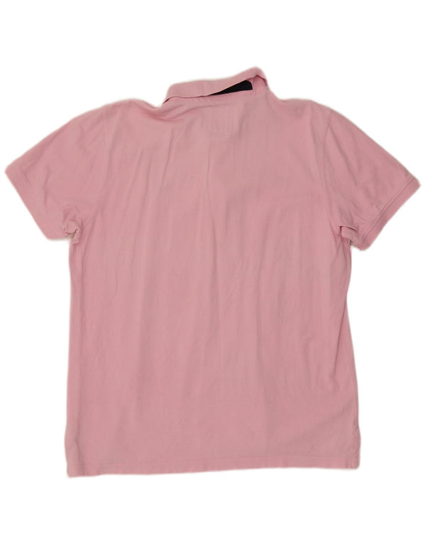 Crew Clothing Polo da uomo 2XL in cotone rosa