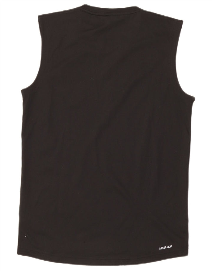 Canotta Adidas Aeroready da uomo piccola in poliestere nero