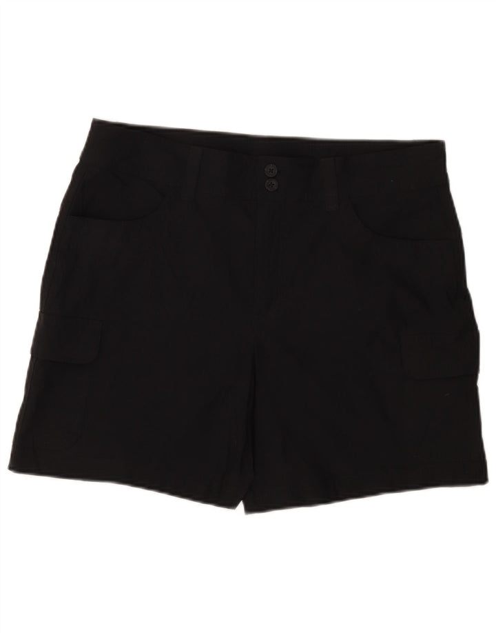 Pantaloncini cargo da donna Eddie Bauer US 12 Large W34 nylon nero