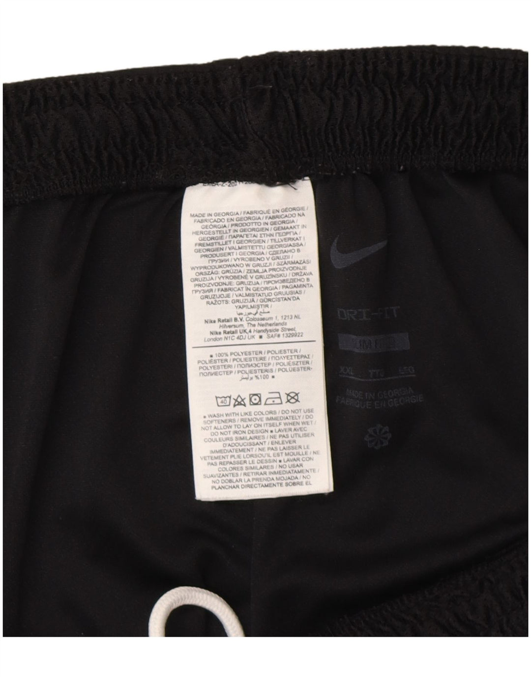 Pantaloncini sportivi Nike Dri Fit Slim Fit da uomo 2XL poliestere nero