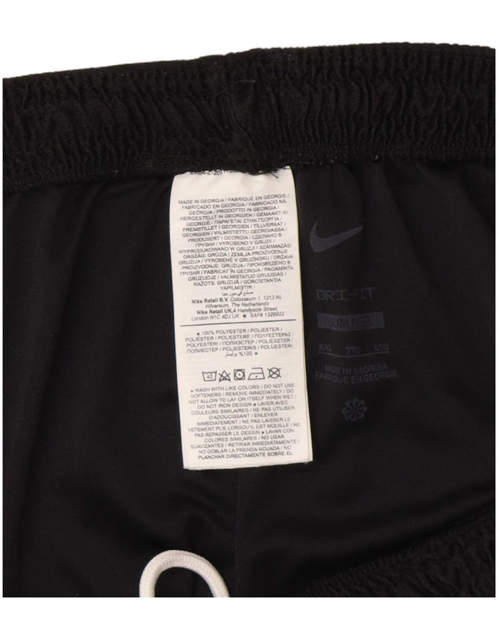 Pantaloncini sportivi Nike Dri Fit Slim Fit da uomo 2XL poliestere nero