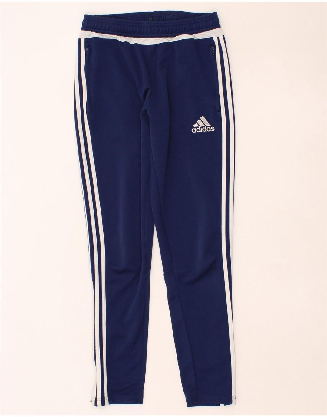 ADIDAS Boys Climacool Tracksuit Trousers 13-14 Years  Navy Blue Polyester Vintage Adidas and Second-Hand Adidas from Messina Hembry 