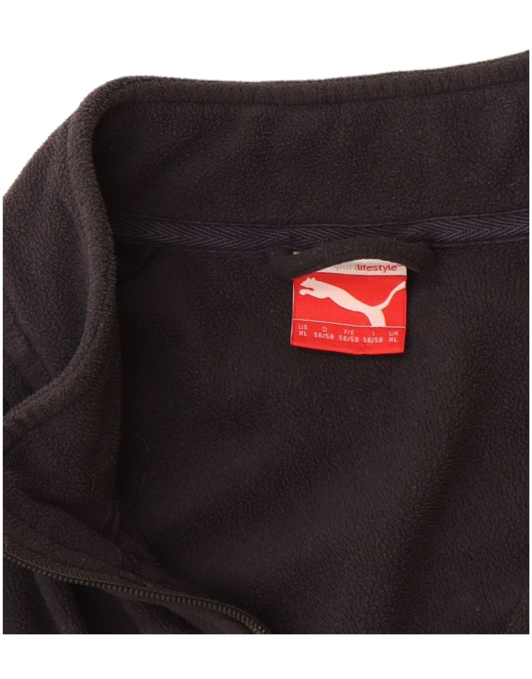 Giacca in pile da uomo Puma UK 42 XL Blu navy