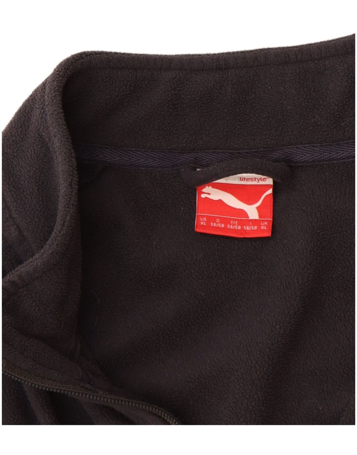 Giacca in pile da uomo Puma UK 42 XL Blu navy