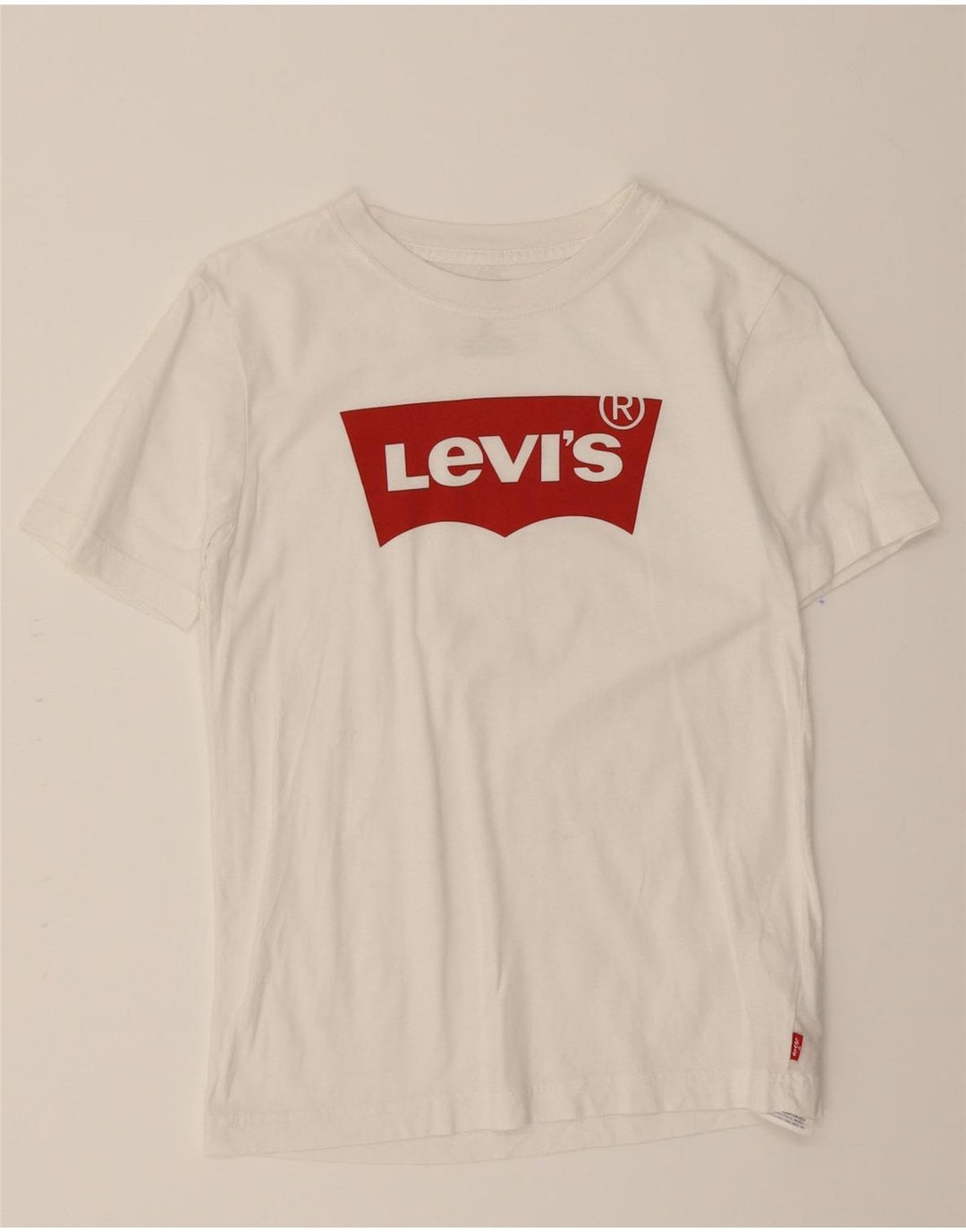 LEVI'S Boys Graphic T-Shirt Top 11-12 Years White Cotton Vintage Levi's and Second-Hand Levi's from Messina Hembry 