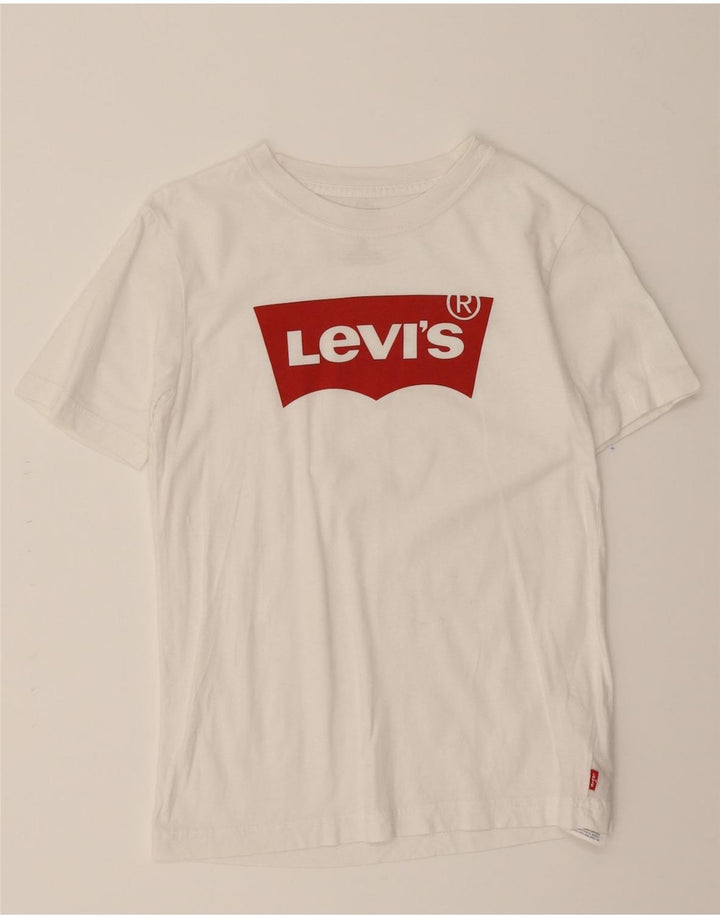 LEVI'S Boys Graphic T-Shirt Top 11-12 Years White Cotton Vintage Levi's and Second-Hand Levi's from Messina Hembry 