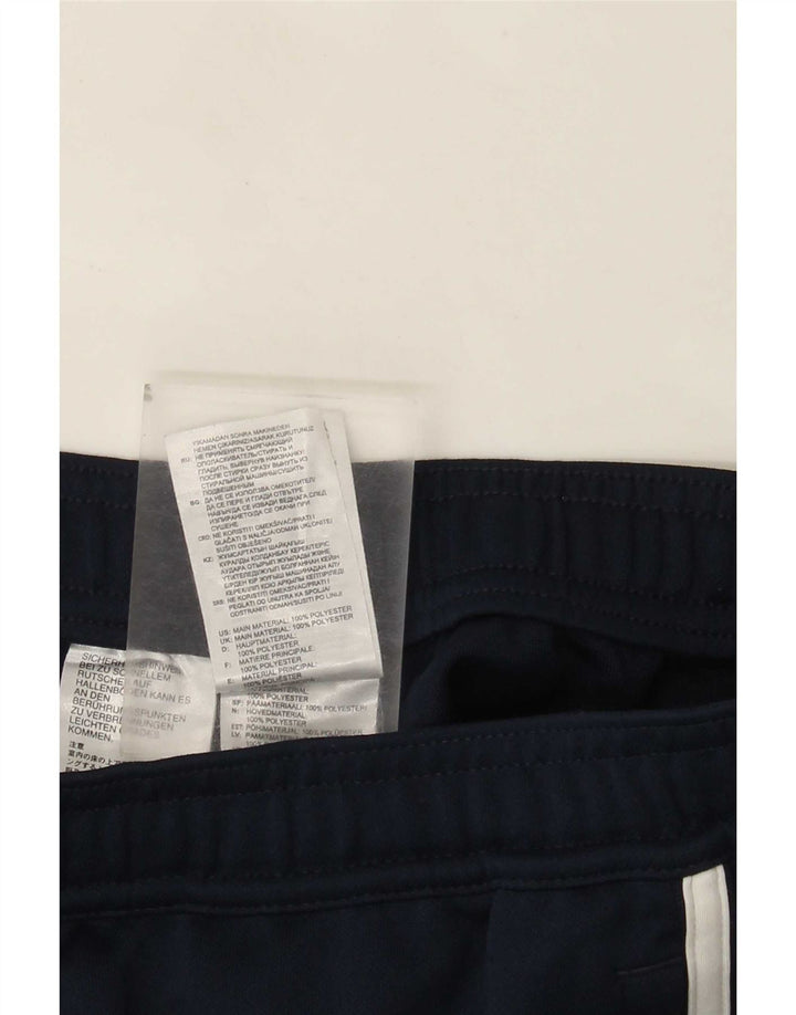 Pantaloni da tuta Adidas Climalite da uomo di grandi dimensioni in poliestere blu navy