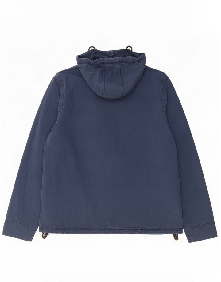 Bomber con cappuccio da donna Weird Fish UK 14 cotone blu navy medio
