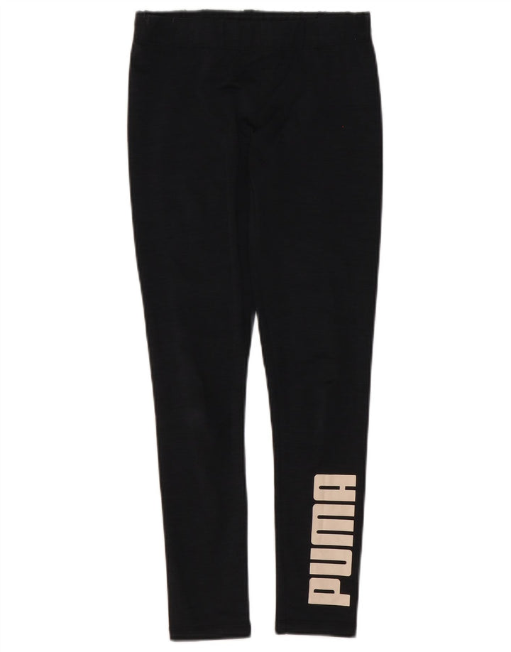Leggings grafici da donna Puma UK 8 Small Nero Poliestere