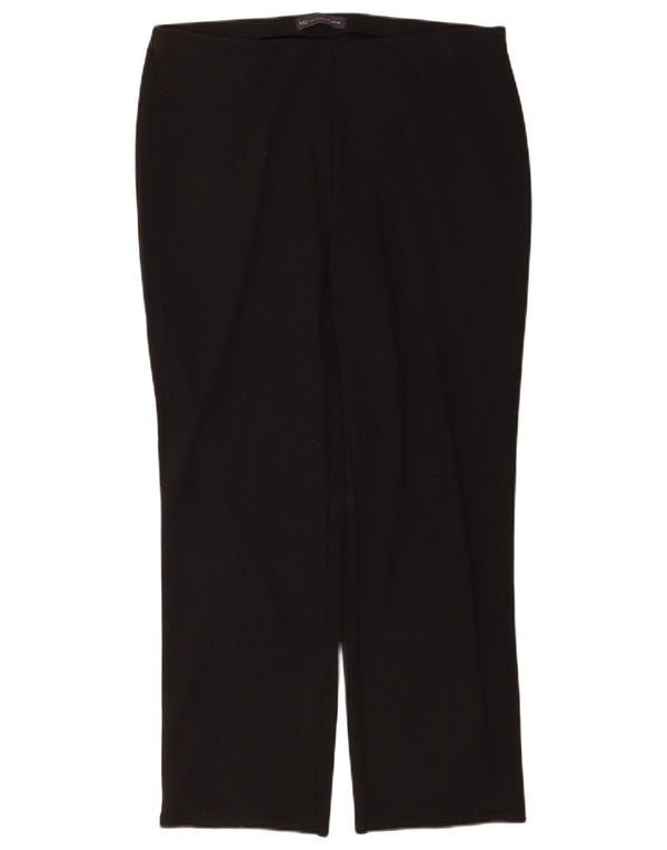 Pantaloni casual dritti da donna Marks & Spencer UK 14 Large W34 L28 Neri