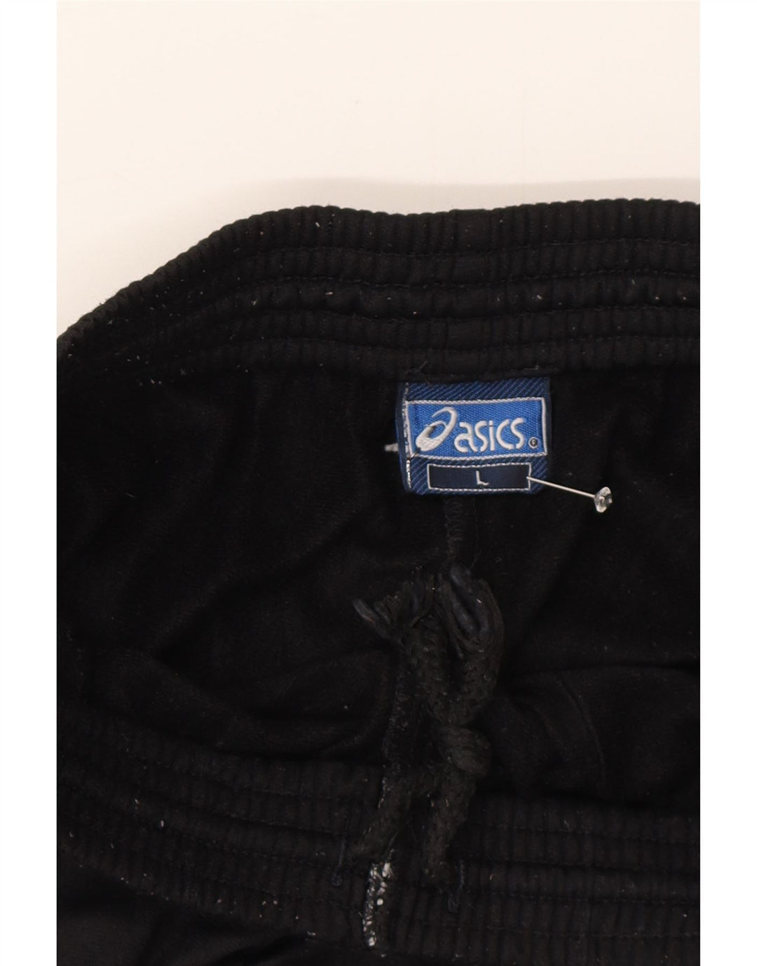 Pantaloni da tuta da uomo Asics grandi in poliestere color block blu navy