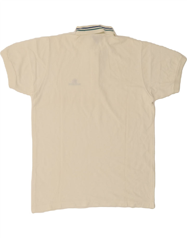 AUSTRALIAN L'ALPINA Mens Polo Shirt IT 50 Medium White Cotton Vintage AUSTRALIAN L'ALPINA and Second-Hand AUSTRALIAN L'ALPINA from Messina Hembry 