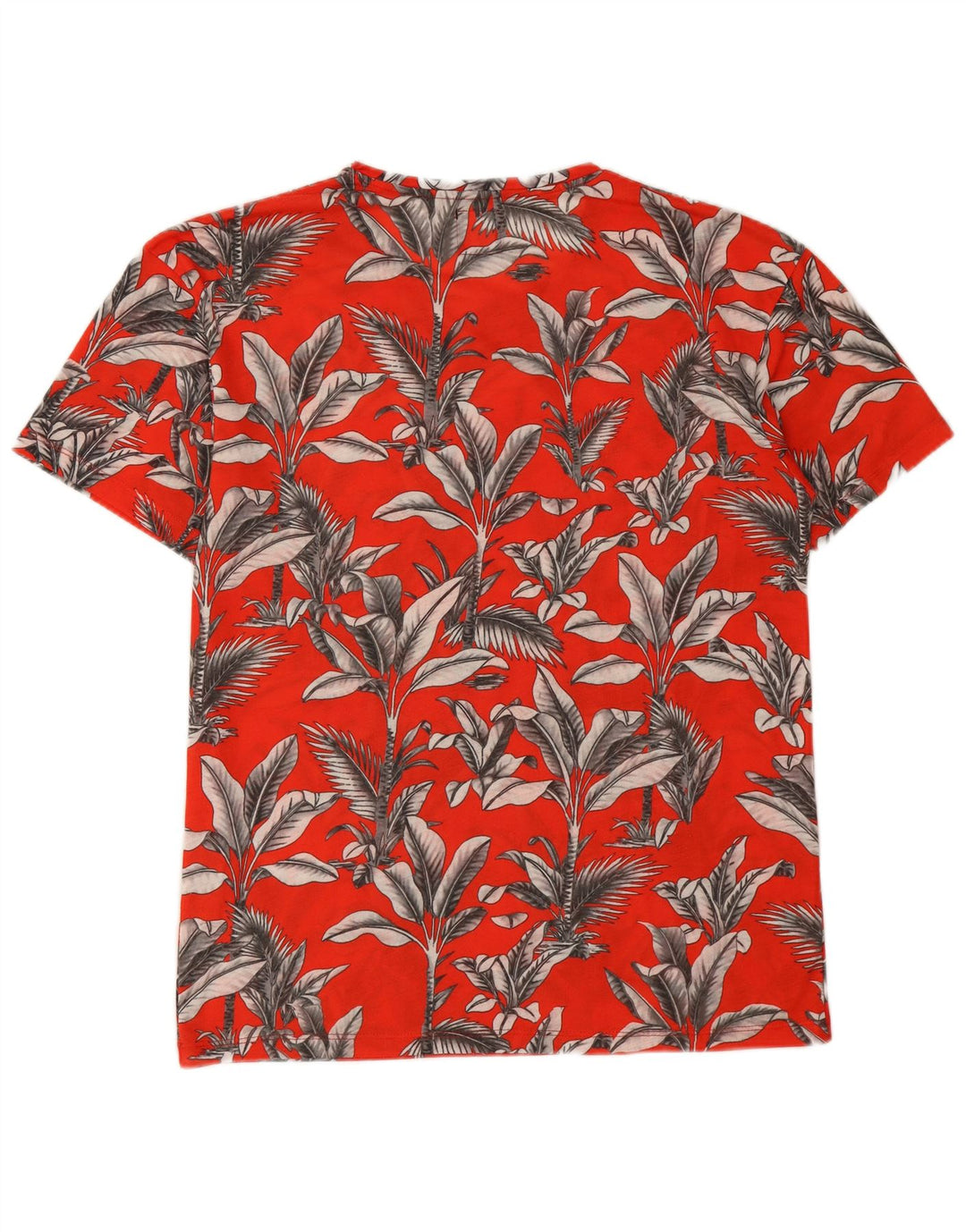 T-shirt da uomo Zara Top grande rosso floreale