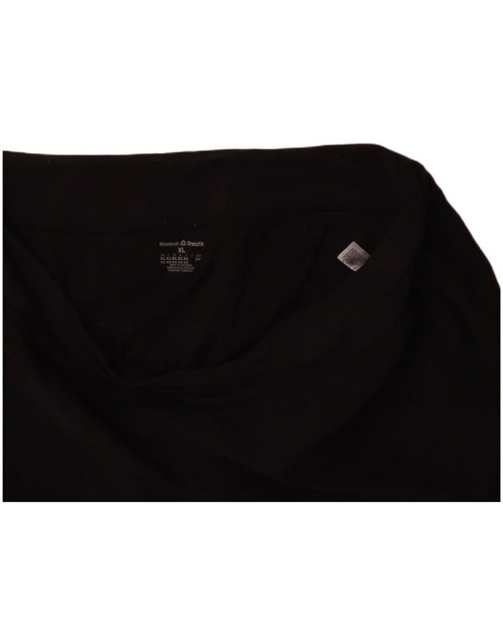 Pantaloncini sportivi REEBOK da donna UK 20/22 XL Poliestere nero