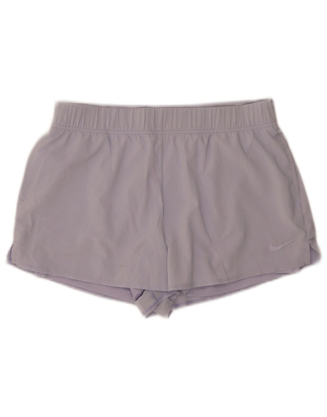 NIKE Womens Dri Fit Sport Shorts UK 14 Medium  Purple Polyester
