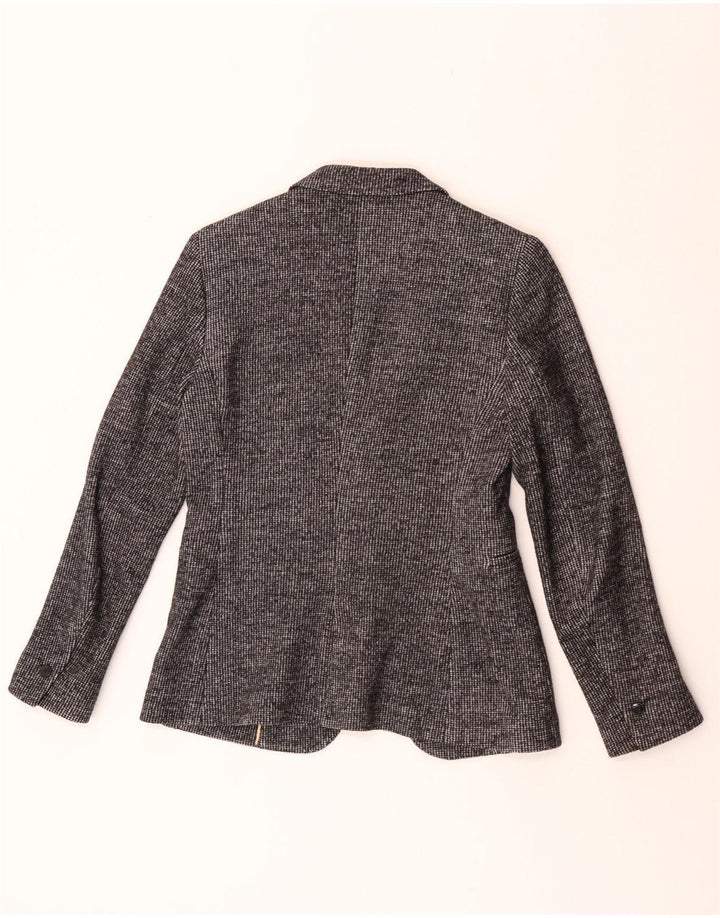 Giacca blazer da donna a 1 bottone Massimo Dutti EU 40 pied de poule grigio medio