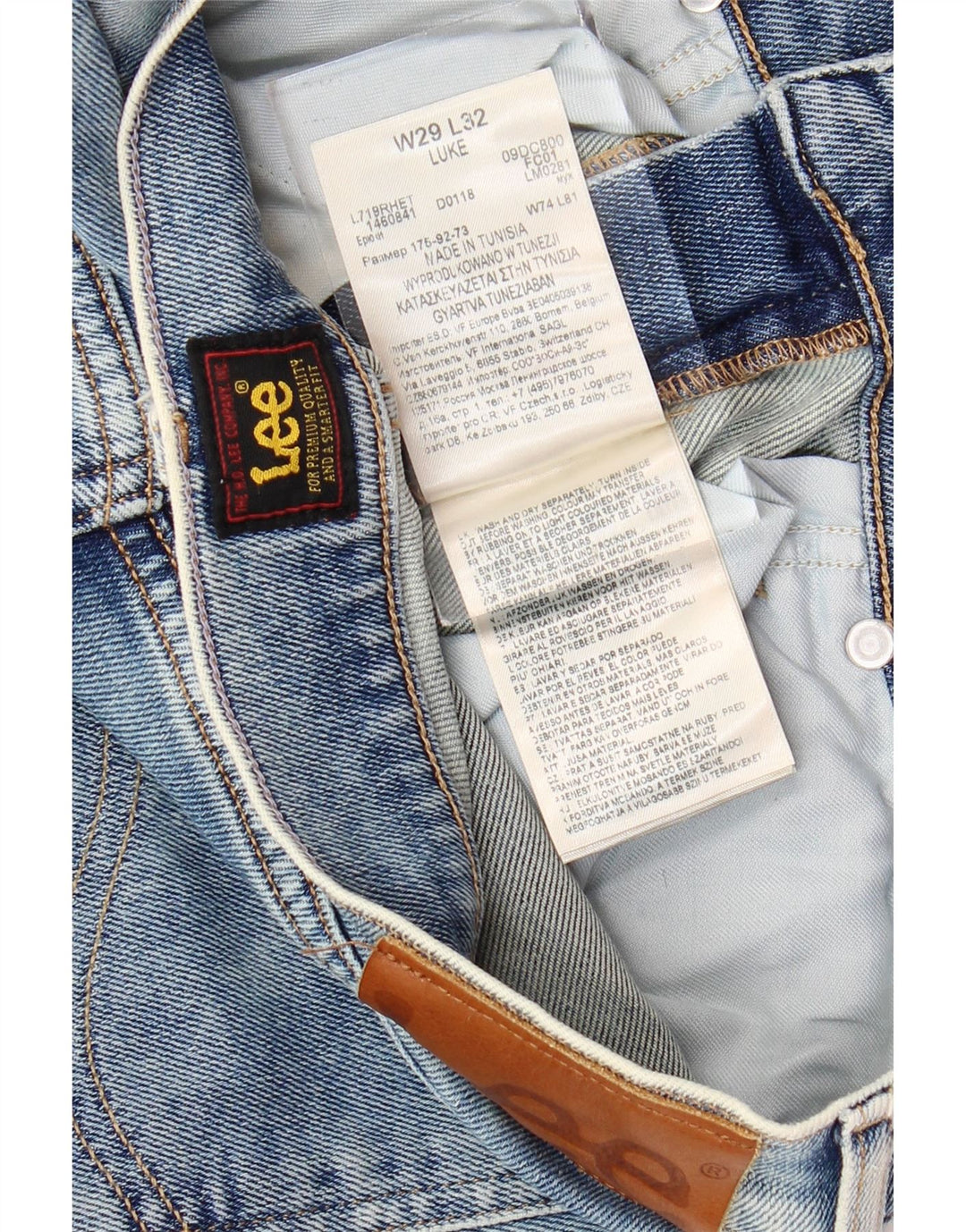 Jeans skinny Luke da uomo LEE W29 L32 in cotone blu