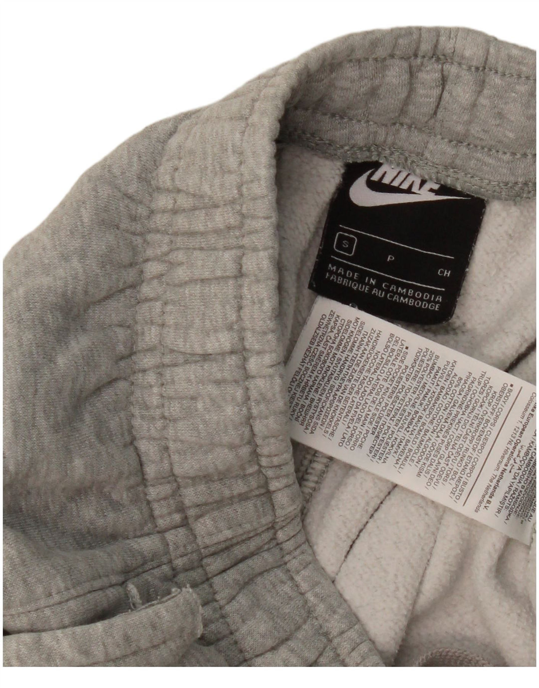 Pantaloni da tuta da uomo Nike Joggers piccoli in cotone grigio