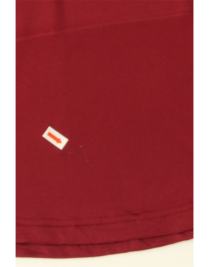 NIKE Womens Rogers Graphic T-Shirt Top UK 12 Medium Red Colourblock Vintage Nike and Second-Hand Nike from Messina Hembry 
