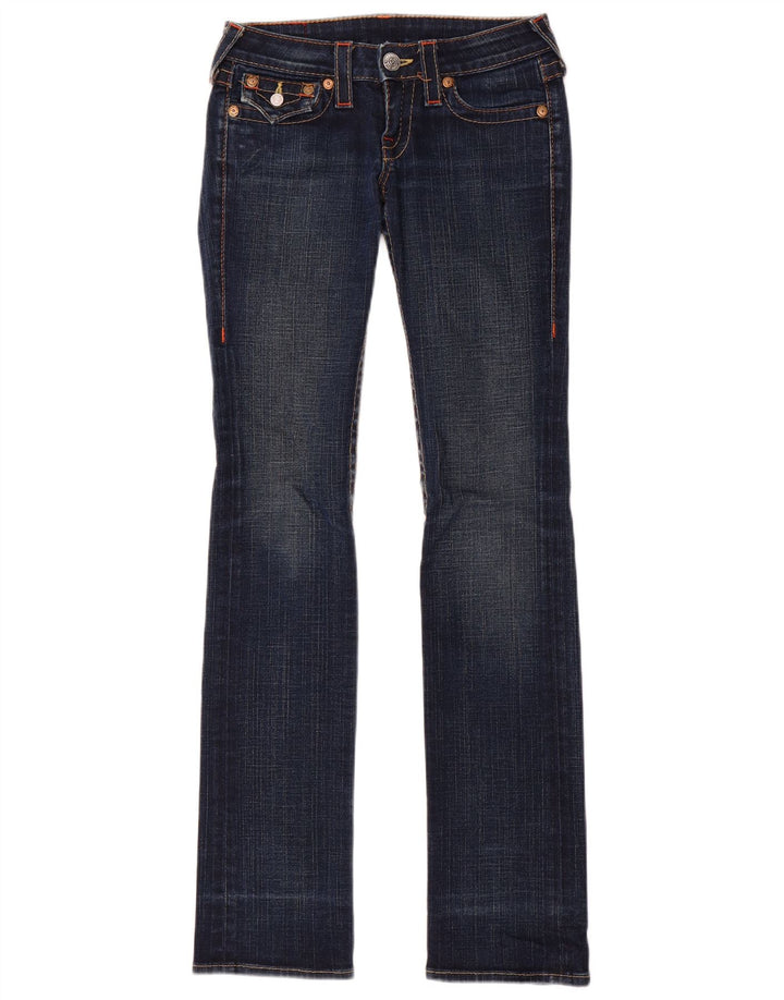 Jeans bootcut slim da donna True Religion W24 L33 cotone blu