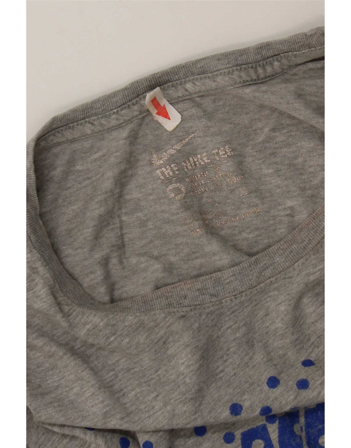 T-shirt grafica Nike Air Max da uomo in cotone grigio medio
