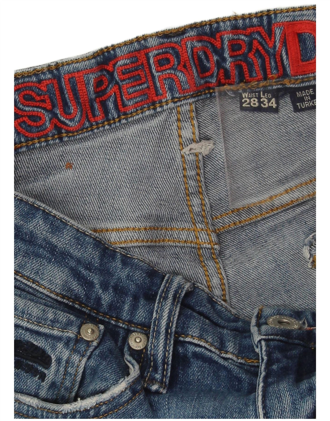 Jeans skinny da donna Superdry W28 L30 Blu