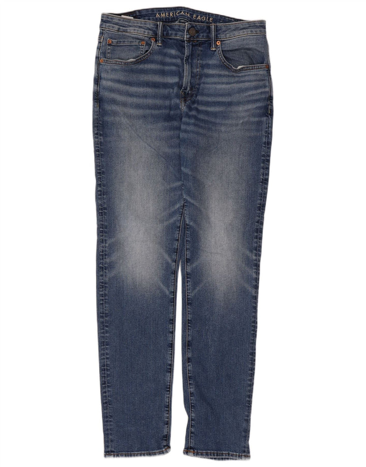 American Eagle Jeans slim Airflex da uomo W34 L34 blu cotone