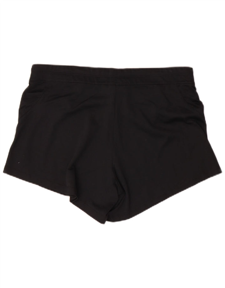 NIKE Womens Dri Fit Sport Shorts UK 16 Large  Black Polyester