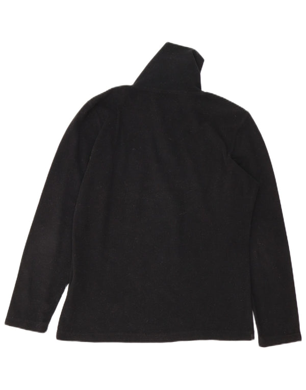 Maglione in pile da donna con collo e zip Invicta UK 14 grande poliestere nero