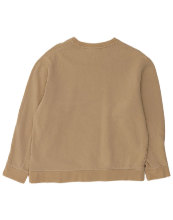 Topshop Felpa oversize da donna Maglione UK 14 Cotone beige medio