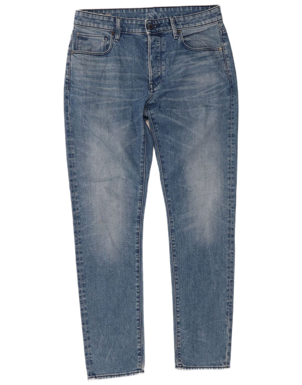 Jeans skinny da uomo G-Star 3301 W34 L34 cotone blu
