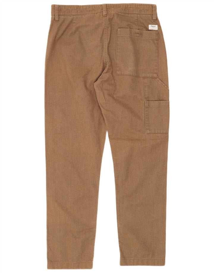 Pantaloni cargo slim da uomo Timberland W31 L32 in cotone marrone