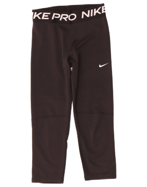 Leggings grafici Nike Dri Fit per ragazze 13-14 anni XL poliestere nero