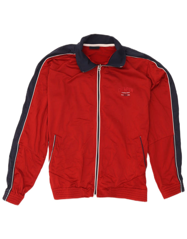 Giacca da tuta da donna Champion UK 16 Large Rosso Colourblock Poliestere