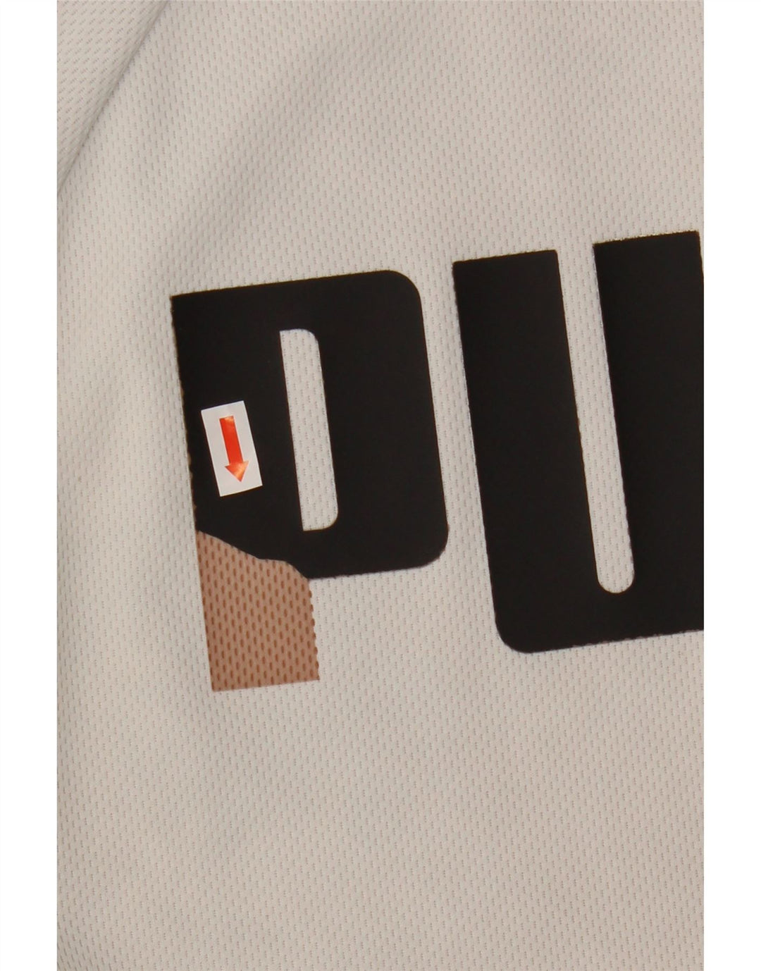 Giacca da ginnastica grafica da uomo Puma Large bianca in poliestere