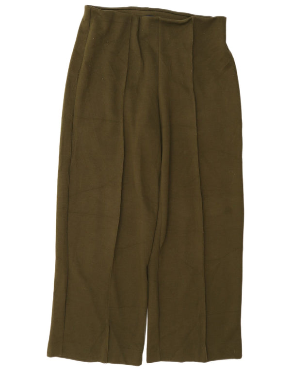 Pantaloni casual dritti da donna Marks & Spencer UK 16 Large W34 L31 Cachi