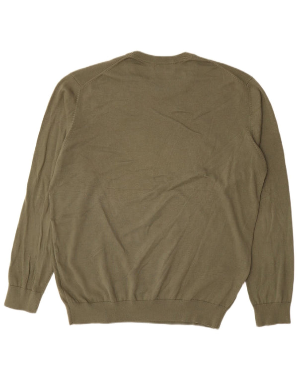 Maglione maglione girocollo da uomo Rifle 2XL cotone kaki